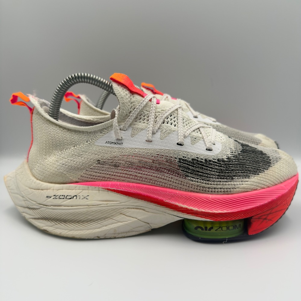 Nike Air Zoom Alphafly Next% Mens Size 6.5 Running Shoes Rawdacious White Pink